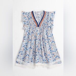 Poupette St Barth Kids Min Dress Sasha Sky Mini Jonquille NWT
